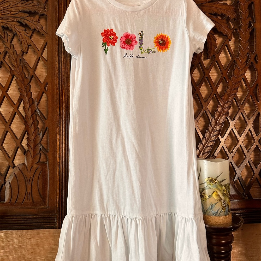 Ralph Lauren Red and White Casual Dress